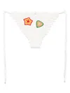 Casablanca Crochet Bikini Bottom With Patches