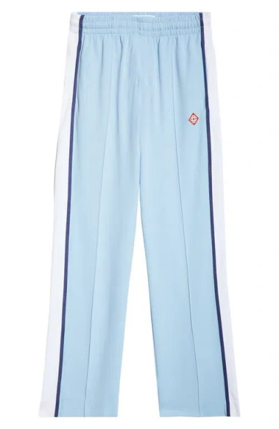 Casablanca Cotton Blend Track Pants In Pale Blue