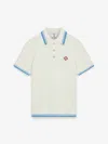 Casablanca Cotton Bouclé Polo In Neutral