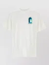 Casablanca Cotton Crew Neck Graphic Print T Shirt In Multi
