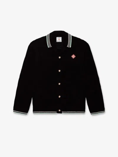Casablanca Cotton Crochet Shirt In Black
