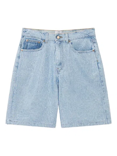 CASABLANCA COTTON DENIM SHORTS