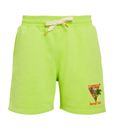 Casablanca Cotton Drawstring Shorts In Green