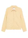 Casablanca Cotton Jacquard Blouson In Yellow
