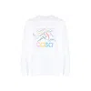Casablanca Logo-print Organic Cotton Sweatshirt In White