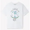 Casablanca Statue En Marbre-print Cotton T-shirt In White