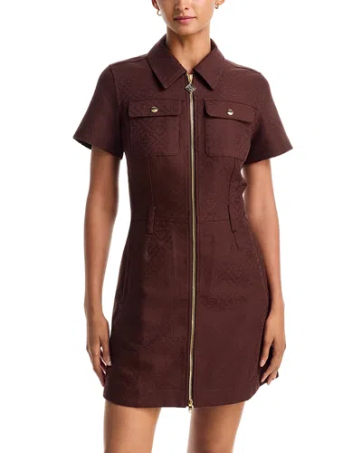 Casablanca Monogram-jacquard Mini Dress In Animal Print