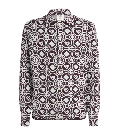 CASABLANCA COTTON MONOGRAM RELAXED SHIRT