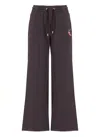 Casablanca Dragonfly Floral Embroidery Jogging Pants In Purple