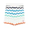 Casablanca Gradient Wave Crochet Shorts