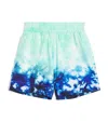 Casablanca Cotton Surf Lotus Shorts In Multi