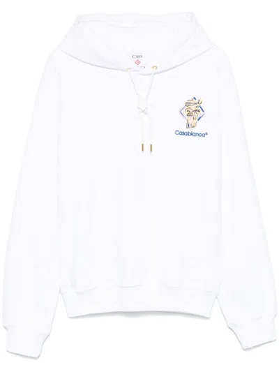 Casablanca Cotton Sweatshirt In White