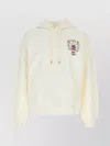 Casablanca Cotton Sweatshirt With Front Pocket And Hood In Gray