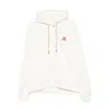 Casablanca Zip-up Hooded Sweatshirt With Patterned Accents In White