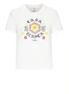 Casablanca White Cotton T-shirt With Print In White