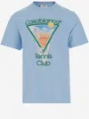 Casablanca Cotton T-shirt With Graphic Print In Metaphysical Tennis Icon