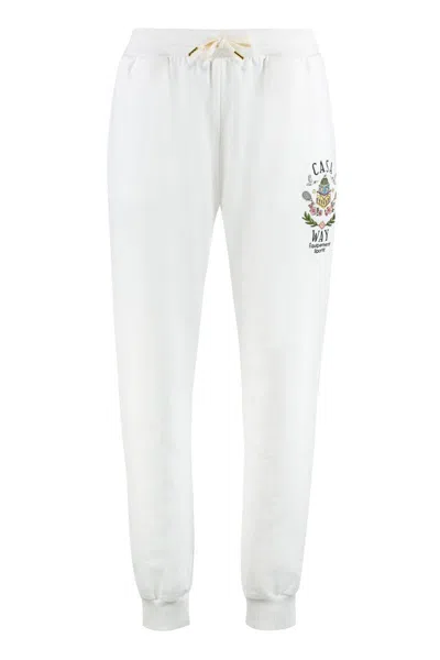 Casablanca Cotton Track-pants In Metallic