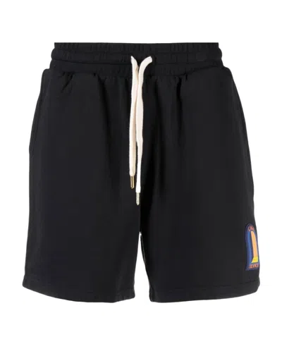Casablanca Cotton Track Shorts In Black