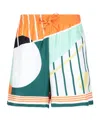 Casablanca Court Abstrait Bermuda Shorts In White
