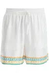 CASABLANCA CASABLANCA CRAYON TEMPLE TENNIS CLUB BERMUDA SHORTS