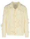Casablanca Cream Cotton Shirt Men In White