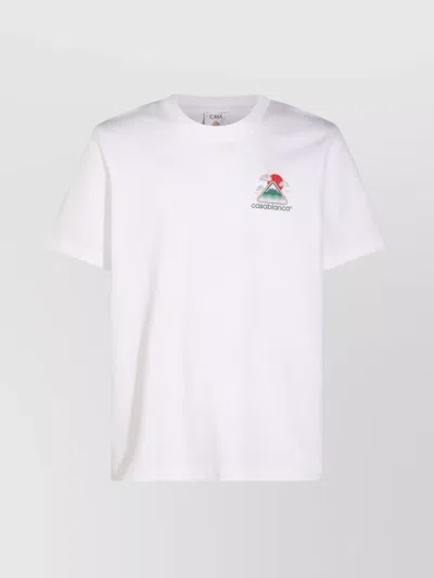 CASABLANCA CREW NECK GRAPHIC PRINT SHORT SLEEVES