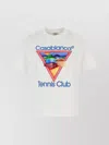 Casablanca Crew Neck Graphic Print Short Sleeves Top In White