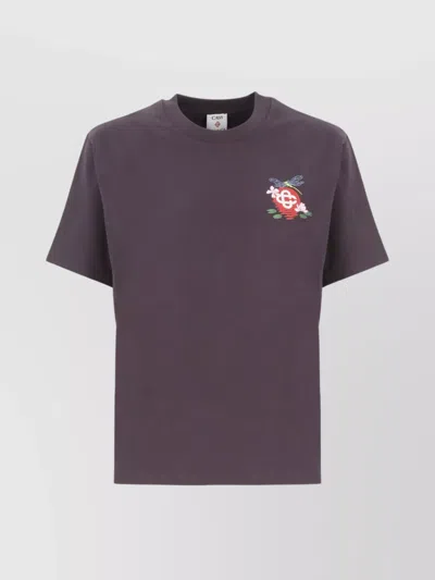 CASABLANCA CREW NECK GRAPHIC PRINT T-SHIRT