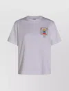Casablanca Crew Neck Cotton T-shirt With Graphic Print