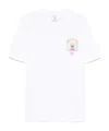 Casablanca T-shirt Girocollo Con Logo Sul Fronte In Cotone Bianca Uomo