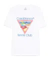 Casablanca Cotton Crew Neck T-shirt With Graphic Print