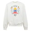 Casablanca Casa Way Mountain Embroidered Sweatshirt In White