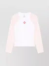 Casablanca Crewneck Logo Top With Long Raglan Sleeves