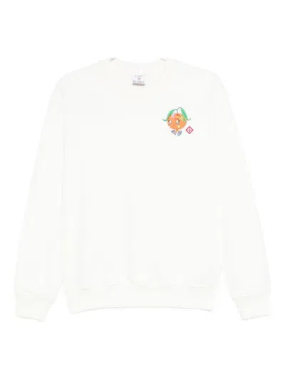CASABLANCA CREWNECK SWEATSHIRT WITH LOGO
