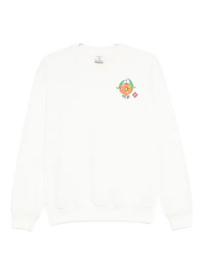 CASABLANCA CREWNECK SWEATSHIRT WITH LOGO