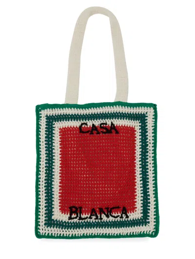 Casablanca Crochet Bag In Multi