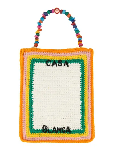Casablanca Crochet Bag In Multicolour