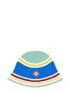 Casablanca Crochet Beanie Hat With Wide Brim And Vibrant Palette