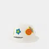 Casablanca Embroidered Bucket Hat In White