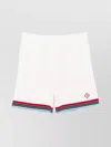 Casablanca Chevron Crochet Bermuda Shorts