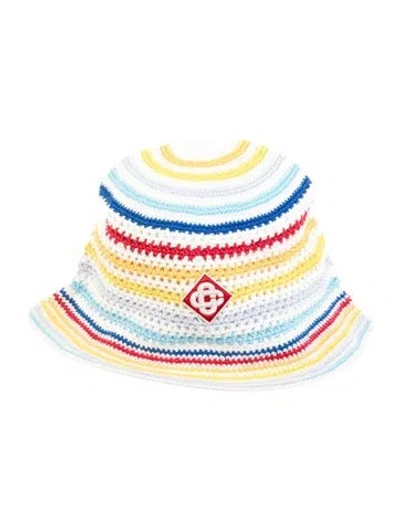 Pre-owned Casablanca Crochet Hat Size M/l W/tags In Yellow