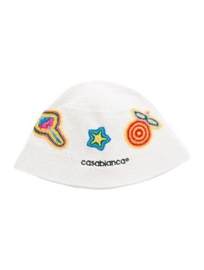 Pre-owned Casablanca Crochet Hat In White