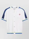 Casablanca Contrasting Trims Chest Pocket Logo-embroidered Short-sleeve Button-up Shirt