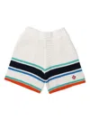 Casablanca Crochet-knit Shorts In White
