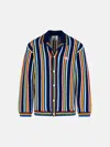 Casablanca 'crochet' Multicolor Cotton Cardigan In Multi