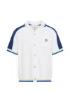 Casablanca Contrasting Trims Chest Pocket Logo-embroidered Short-sleeve Button-up Shirt In Multi