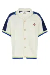 Casablanca Contrasting Trims Chest Pocket Logo-embroidered Short-sleeve Button-up Shirt In Multi
