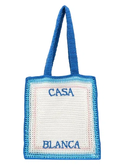 Casablanca Crochet Shopper Bag