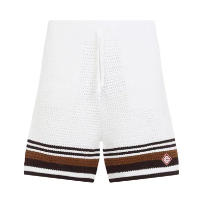 Pre-owned Casablanca Crochet Shorts 'white' | Men's Size M