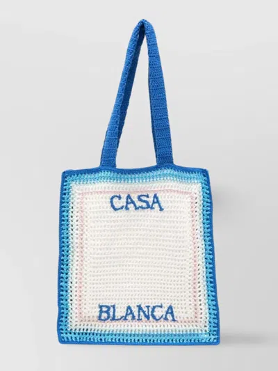 Casablanca Crochet Shoulder Bag Dual Handles